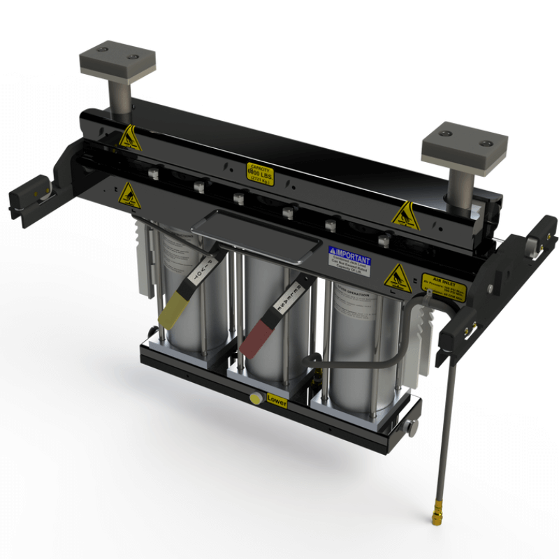 QSP RJ-8000 8,000 lb. Capacity Pneumatic Pivoting Rolling Jack Front View