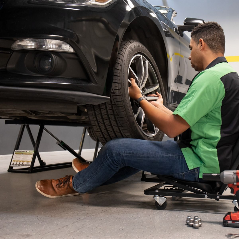QuickJack 8000TL 8000 lb Portable Car Lift - Removing the Wheel while using the lift