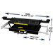 RAJ-8K-H, Rolling Air Jack 8,000 lb - With Dimension View