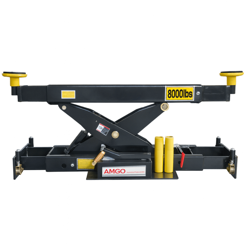 RJ-8A 8000lb Rolling Jack by Amgo Side View