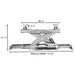  Platinum RJ7000 7,000lb Rolling Jack - ALI Certified Side View with dimension