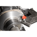 Ranger RL-8500 Combination Brake Lathe with Bench - Machine Turning View
