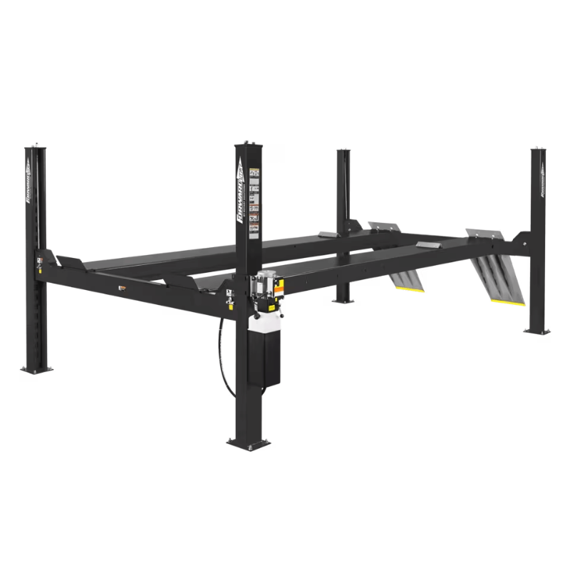 CR14 14,000 Lbs. Heavy Duty Four-Post Lift Side View with no Car