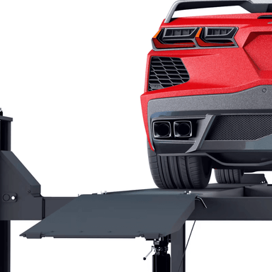 Rotary EFP9 9,000 Lbs. Ramps View and Back of the Car