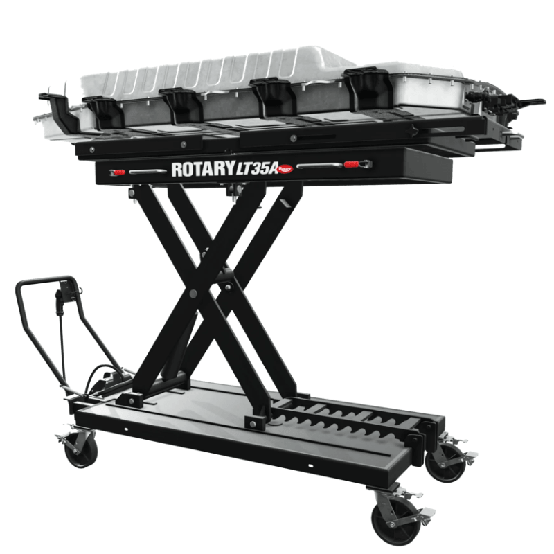 Rotary LT35A Air-Hydraulic Lifting Table Side View