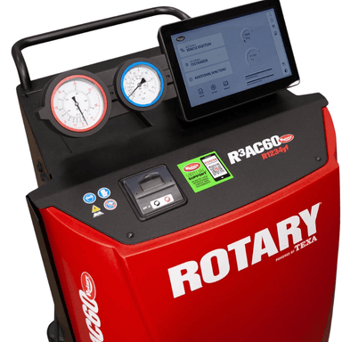 R3AC60 Automatic A/C Cart Machine Buttons and Screen View