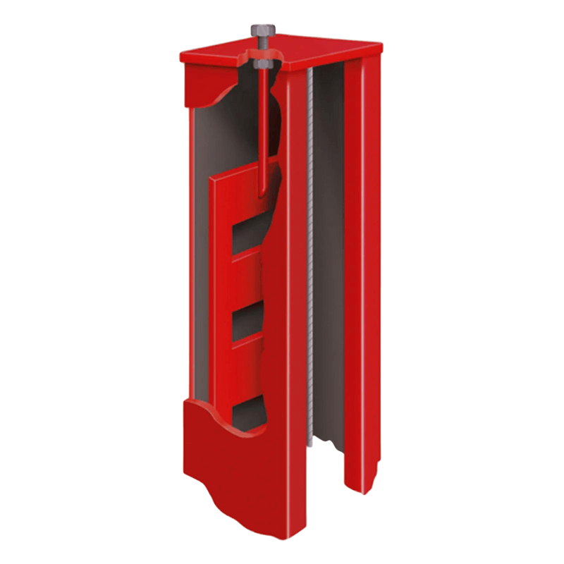 SMO14 14,000 Lbs. Four-Post Lift with Open-Front Lift and Shockwave™ Available - Frame Red View