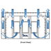 Side Downdraft Paint Booth PSB-SDD26B-AK Diagram Front View