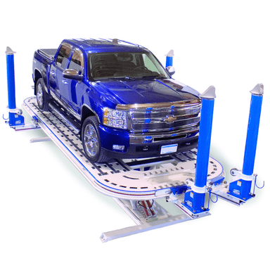 Signature AF 9014232 GT 2 Tower Frame Machine by Star A Liner Semi Side View with Car