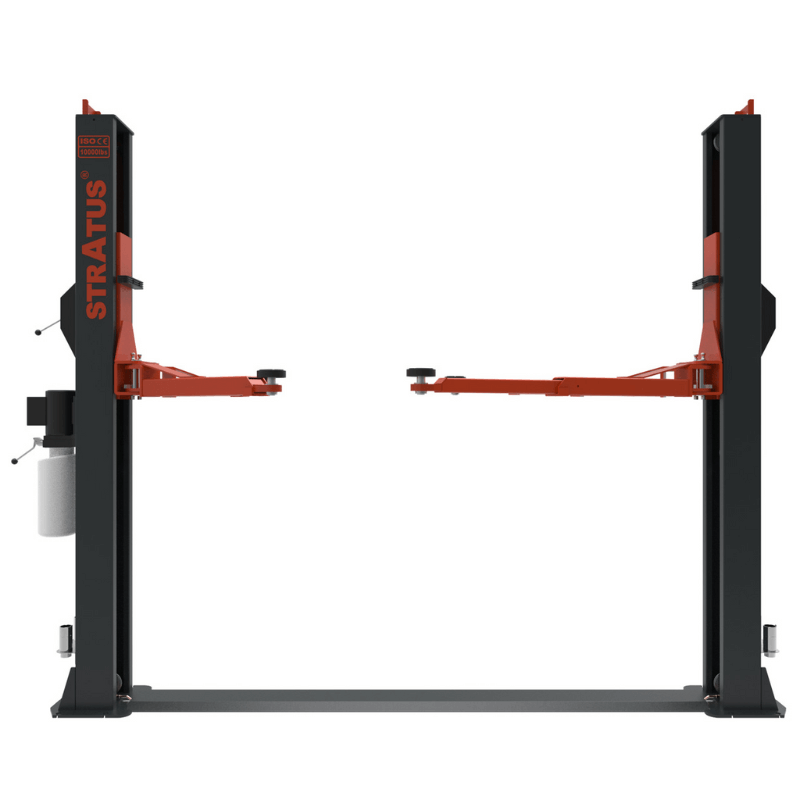 SAE-F10S Manual Release Car Lift by Stratus  Front View