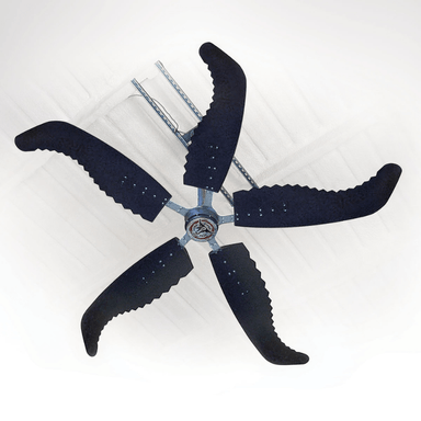 Super Duty Fans SD10PRO+ 5-Bladed HVLS Industrial Fan Black