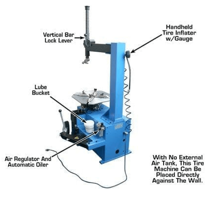 Tire Mounter Atlas TC221 Tire Changer With WB11 Wheel Balancer Combo EC ...