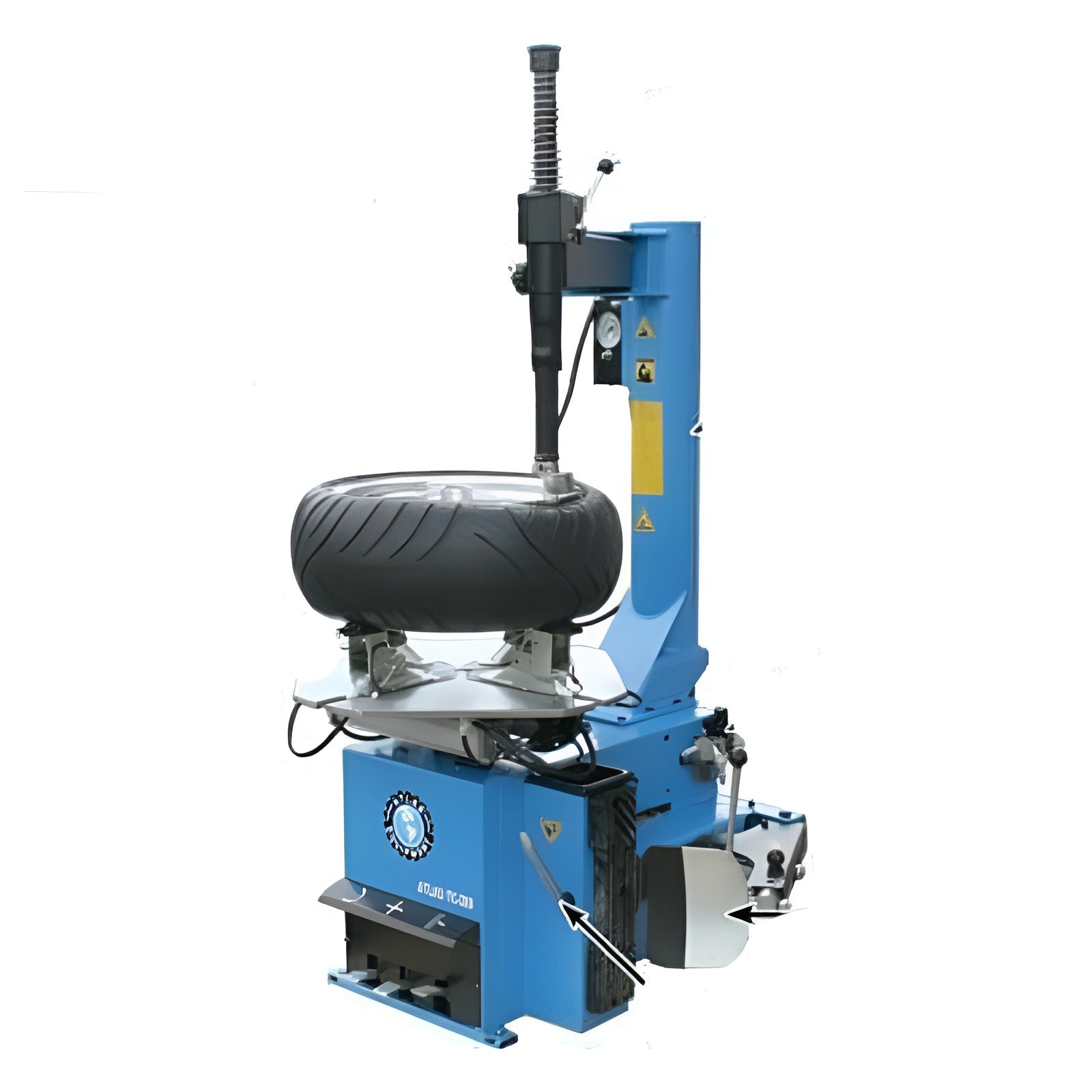 Atlas TC289 Extra Large Rim-Clamp Tire Changer Side View