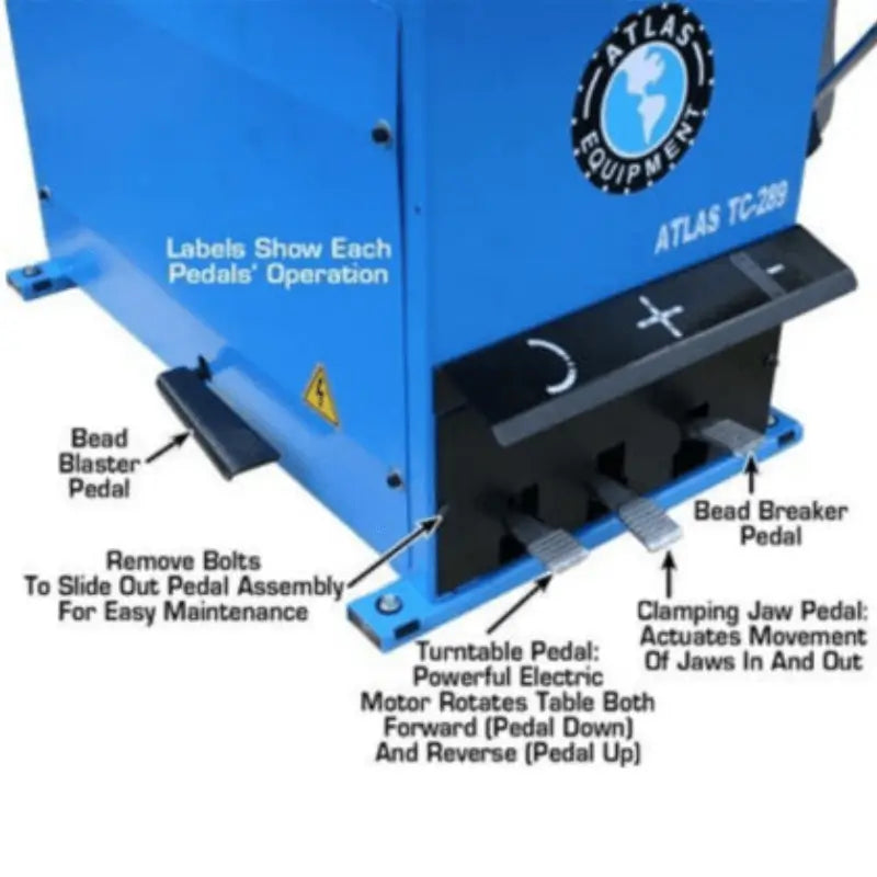 Atlas TC289 Tire Changer Under View