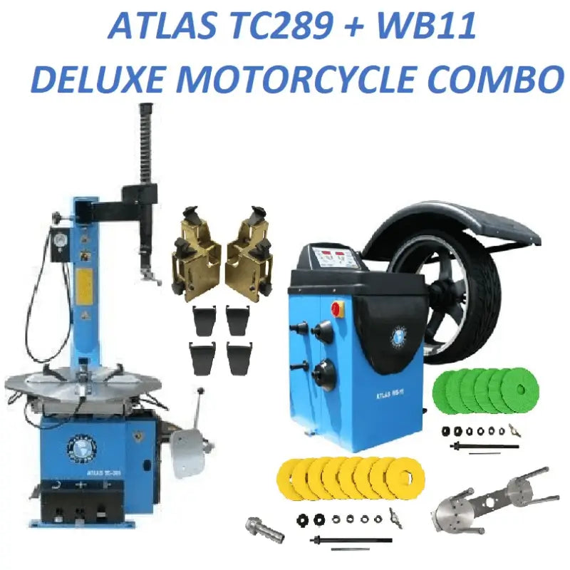 TC289 Tire Changer+ WB11 Wheel Balancer by Atlas Combo view