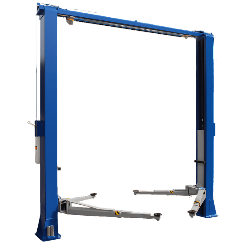 TP11KC DX 11000 lb 2 Post Car Lift Side View with No car