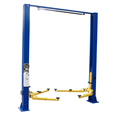TP9KACX 9,000lb 2 Post Car Lift Clear Floor - Asymmetric Side View