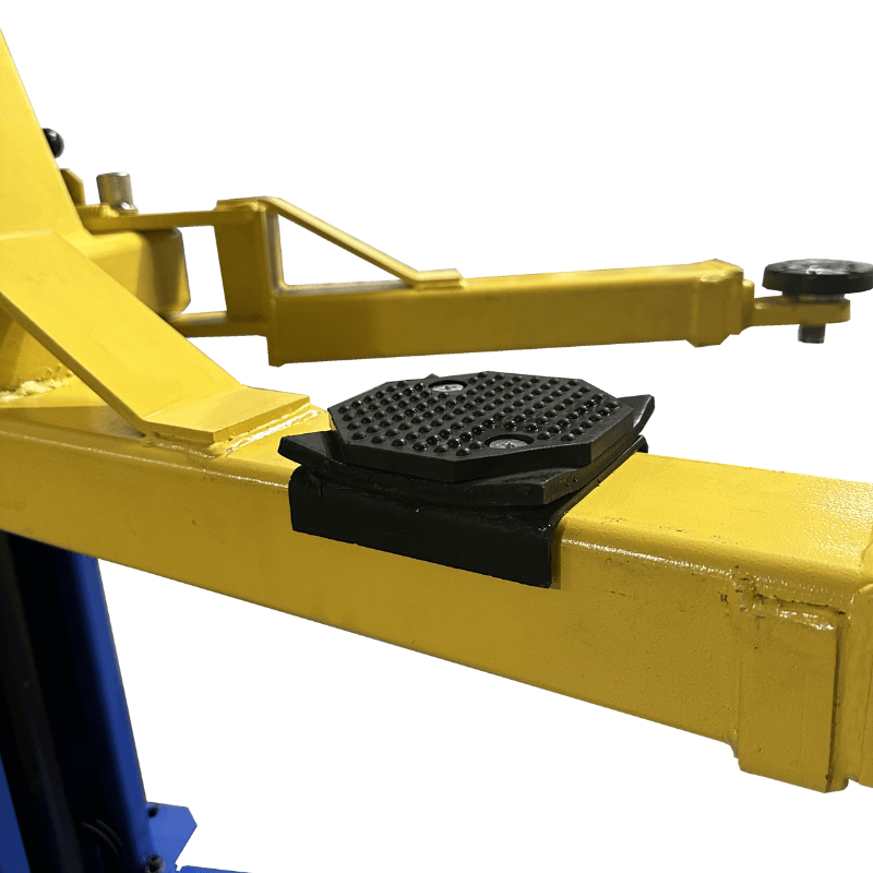 TP9KFX, 9,000 lb 2 Post Car Lift  Floor Plate - Symmetric Rubber View