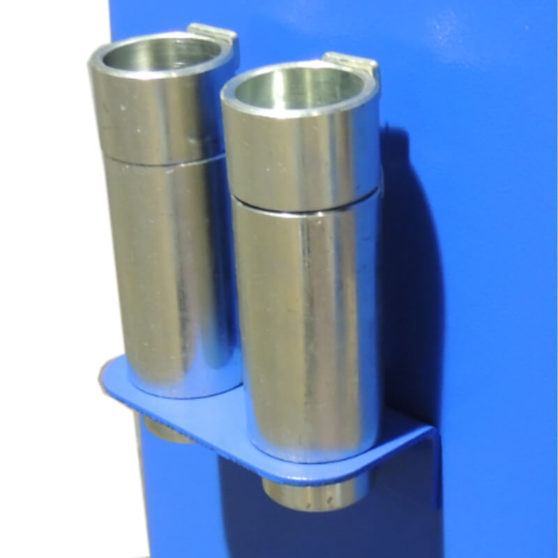 TP9KSCX, 9,000 lb 2 Post Car Lift Clear Floor Tube View