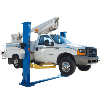 2-Post Lift Titan HD2P-12000F Side View with  car
