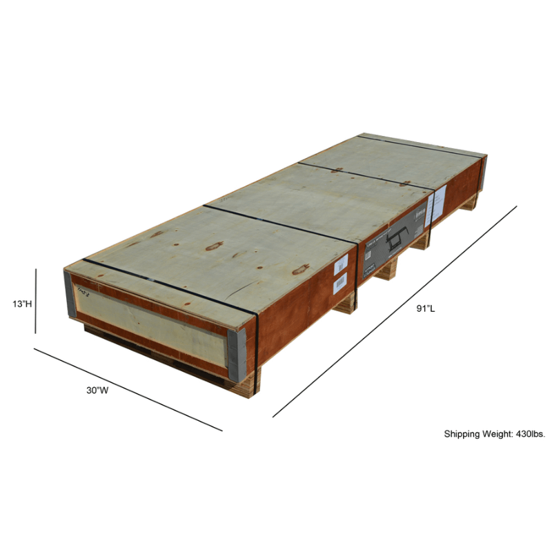 1000 lb Motorcycle Lift Titan LDML-1000L box for shipping view