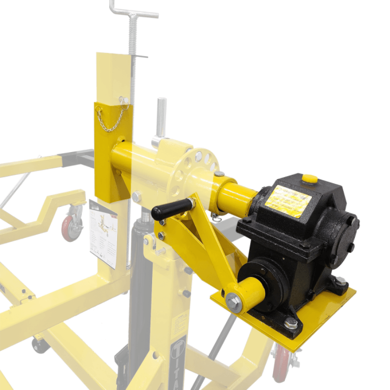 Titan ROT-HC Rotisserie Hand Crank attched to ROT-4500-HC view
