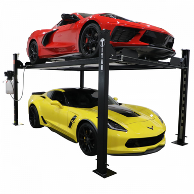 4-Post Lift by Titan SDPL-8000 Side view double car