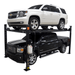 SDPL-8000XLT 4-Post Lift by Titan Side View with car