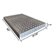 SDPL-8KMS-DECK Aluminum Deck Kit Side View with Dimension