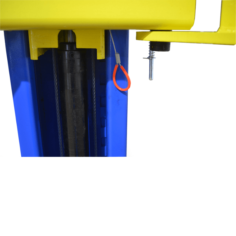 HD2P-9000AC 2 Post Car Lift Arm Base View by Titan