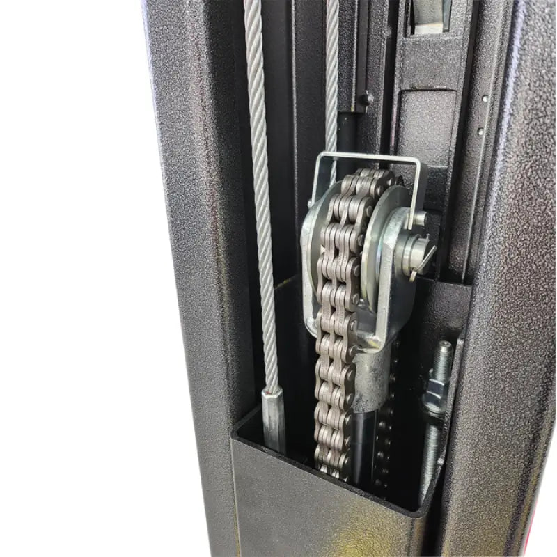 Titan HD2P-9KMSF 9,000lb 2 Post Lift - Floor Plate chain view