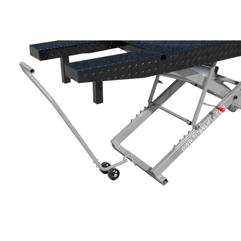 Titan SDML-1000D-XLT 1000lb Motorcycle Lift Roller With Handle View