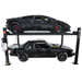 Titan SDPL 8000 4 Post Lift - Full Side View with 2 Cars