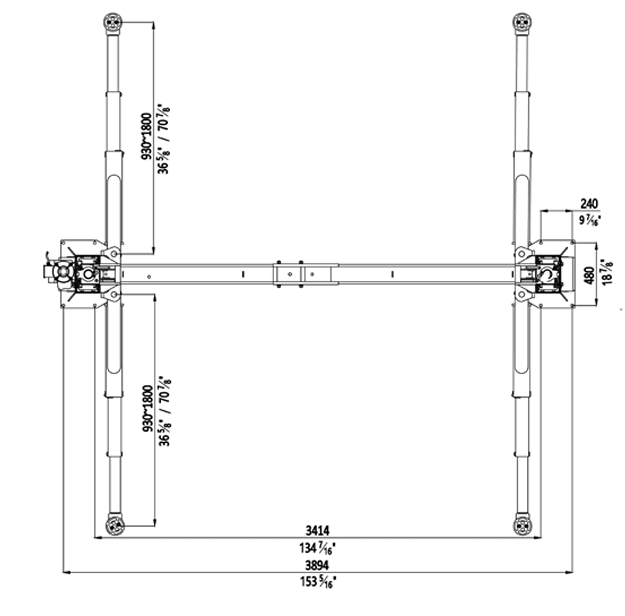 Titan TTN-HD2P-12KMSC Symmetrical Diagram 2 View