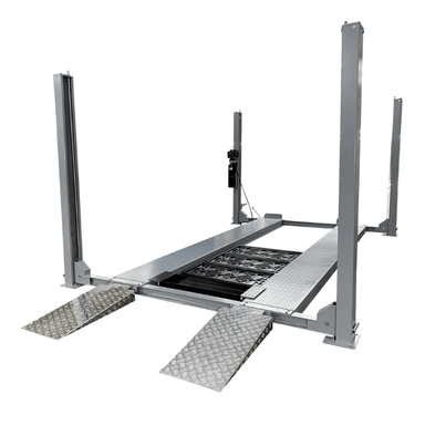 NSS-10 10,000 lb 4 Post Automotive Lift by Triumph semi side view