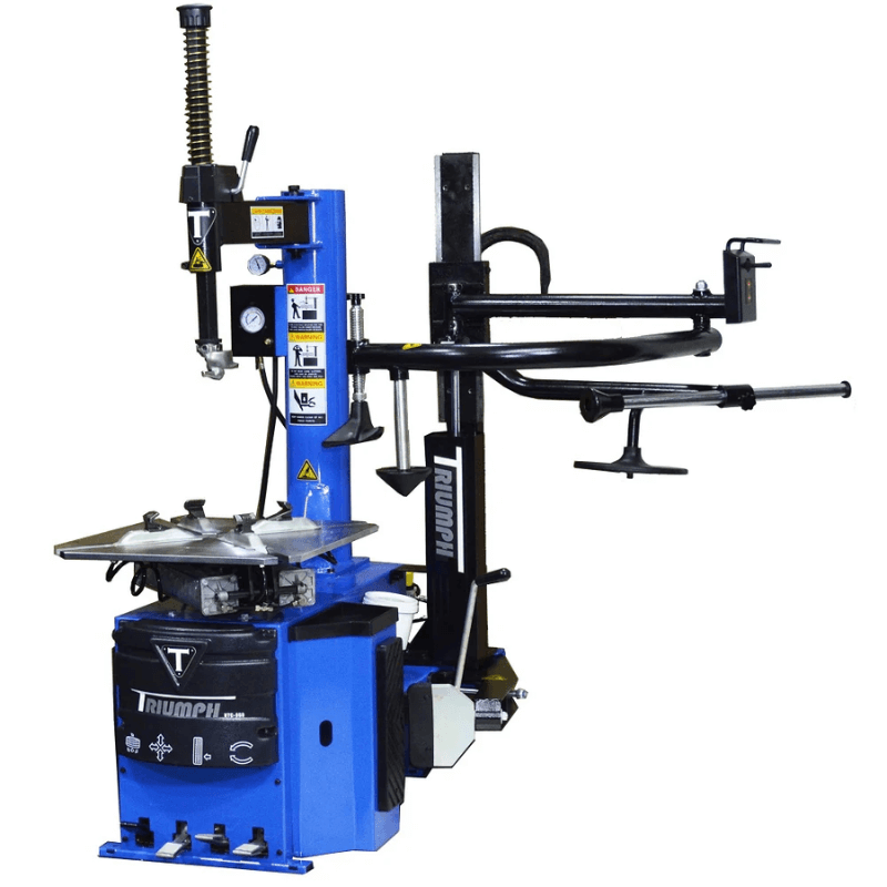 NTC-950-1 Tire Changer Machine by Triumph Semi side view with arm