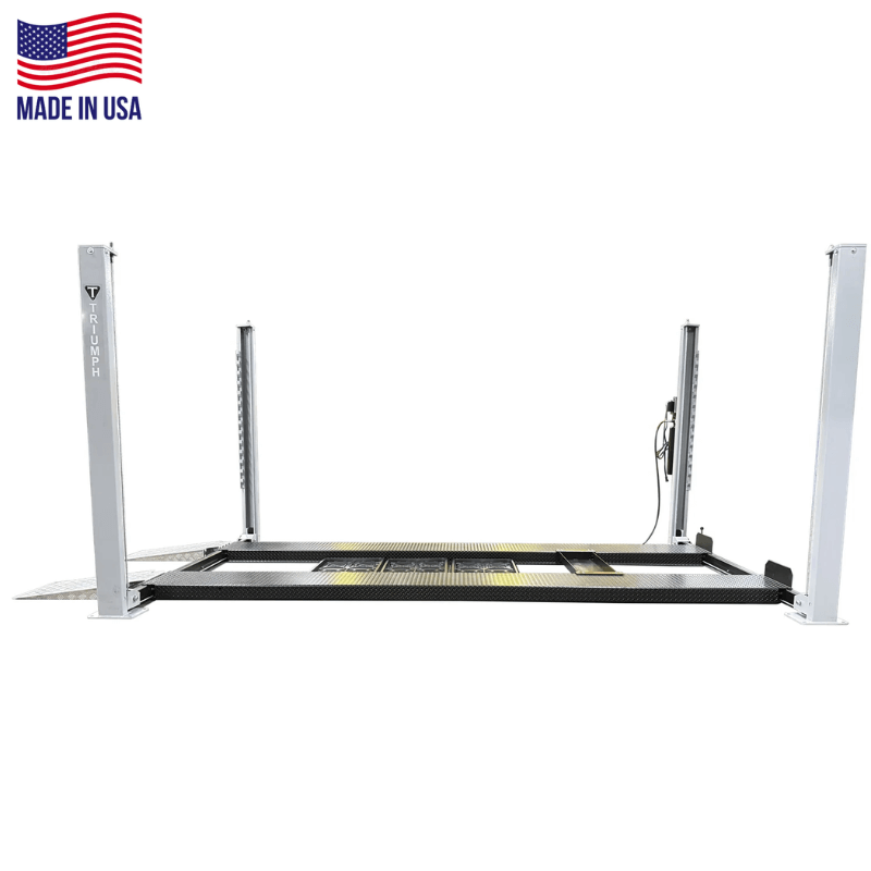 USA8000 8,000lb 4 Post Lift - Made in USA Side View without car