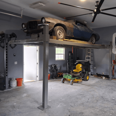Triumph NOS10000 10,000lb 4 Post Lift - Customer install with restored car