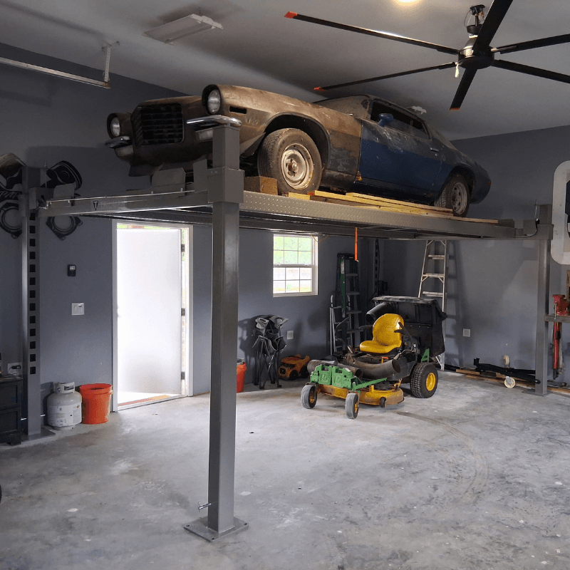 Triumph NOS10000 10,000lb 4 Post Lift - Customer install with restored car