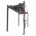 NSS-5x2 10,000 lb 3 Car Four Post Lift Lifting Height View with Center Plate