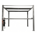 Triumph NSS-5x2 10,000 lb 3 Car Four Post Lift Side View Triple Stacker