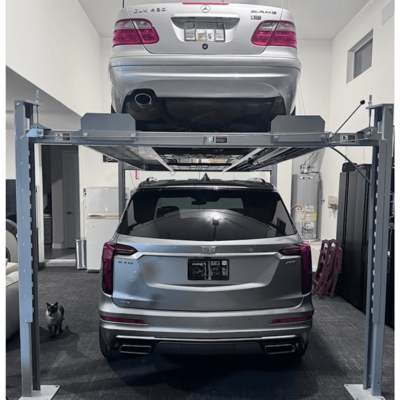 NSS-8XLT 8,000lb Vehicle Storage Lift, Extra Long & Tall Back View