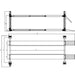 Four Post Auto Lift Triumph NTR-32 32,000 lb Diagram View
