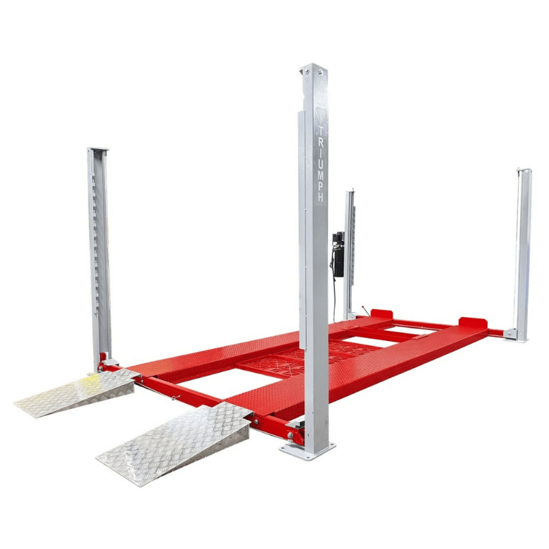 USA8000 8,000lb 4 Post Lift Red