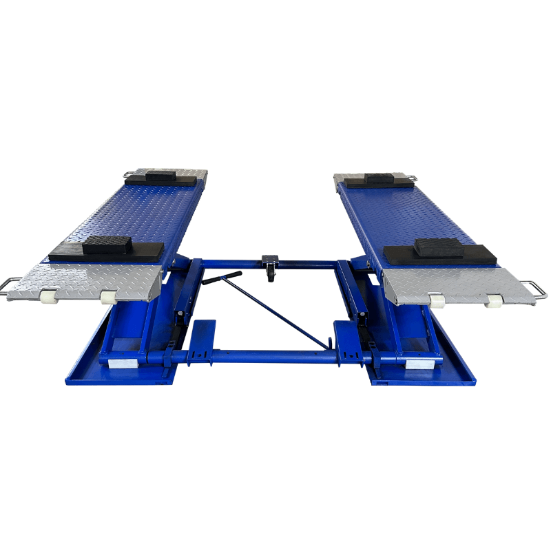 MR6.5K 38, 6,500 lb Mid-Rise Portable Scissor Car Lift Front View