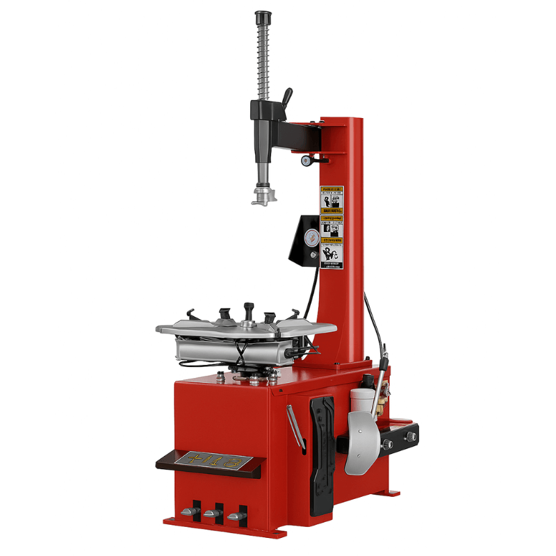 Tuxedo TC-530 Tire Changer - Side View Red Color