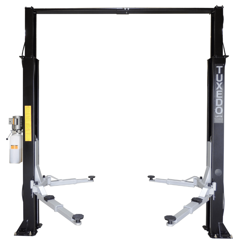 TP9KAC-TUX 9,000lb 2 Post Car Lift Front View