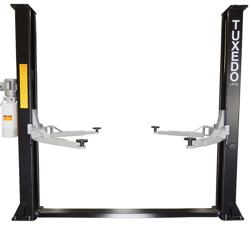 TP9KF TUX 9,000lb 2 Post Car Lift - Symmetric Front View
