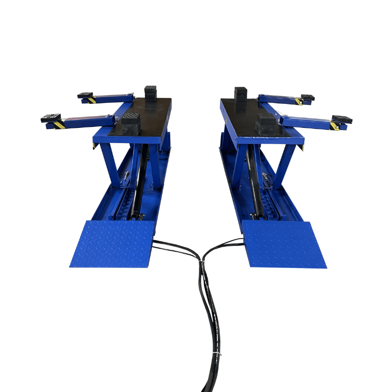 PL6K, 6,600 lb Low-Rise Pit Car Lift Front View