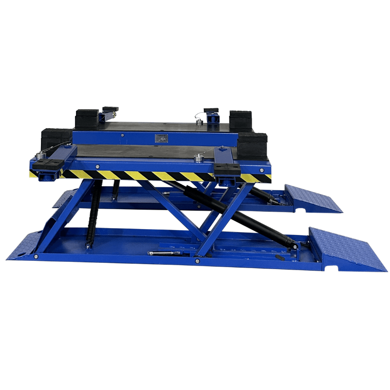 Tuxedo PL6K, 6,600 lb Low-Rise Pit Car Lift - Side View